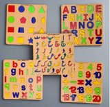 Montessori ABC,Shapes,123 and Colour Puzzle Board