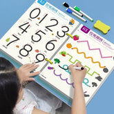 "Reusable Tracing Book for Kids – Early Education Activity Book with 64 Pages for Preschool Learning"