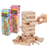 Jenga style Wooden Building Blocks Game for Kids