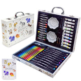 Deluxe Art Drawing Set( 49Pcs). Art and Craft Mini Suitcase, Drawing and Painting Set Best for Birthday Gift for Boys Girls Children
