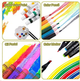 Deluxe Art Drawing Set( 49Pcs). Art and Craft Mini Suitcase, Drawing and Painting Set Best for Birthday Gift for Boys Girls Children