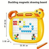Cute Duck Magnetic Drawing Beads Board